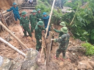 Troops help storm-hit people soon stabilize life